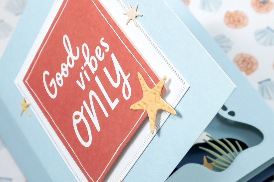 GOOD VIBES ONLY SHADOW BOX CARD