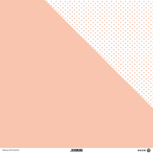 MODASCRAP - PASTEL PEACH - DOUBLE FACE