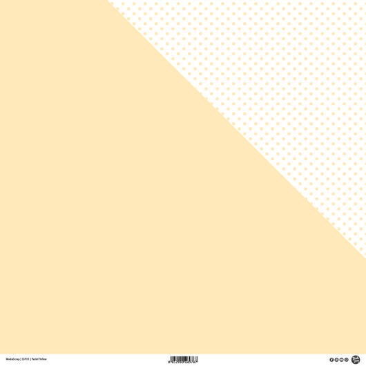 MODASCRAP - PASTEL YELLOW - DOUBLE FACE