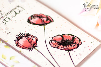WATERCOLOR CARD FEAT POPPIES AND LET YOUR SOUL BLOOM