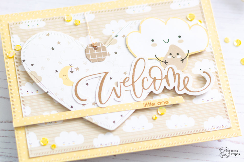 QUICK AND EASY WELCOME BABY CARD