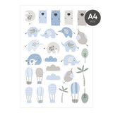 MODASCRAP DIE CUT - HELLO SWEET BOY - DIGITAL EDITION