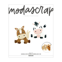 MODASCRAP FUSTELLA - ANIMAL BOX HORSE & ZEBRA ADD-ON