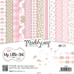 MODASCRAP - PAPER PACK 6X6 MY LITTLE GIRL
