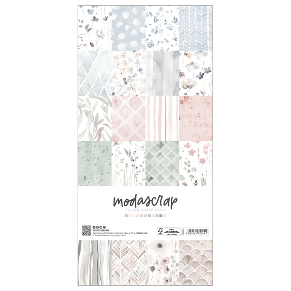 MODASCRAP - PAPER PACK SECRET GARDEN 6X12