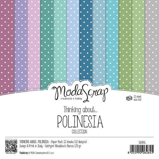 MODASCRAP - PAPER PACK 6X6 POLINESIA - 24 FOGLI