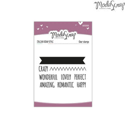 MODASCRAP CLEAR STAMPS MSTC 1-016 - SENTIMENTS