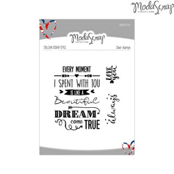 MODASCRAP CLEAR STAMPS MSTC 13-003 - ENGLISH STYLE