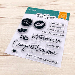 MODASCRAP CLEAR STAMPS MSTC 2-017 - MATRIMONIO