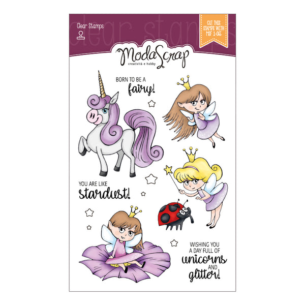 MODASCRAP CLEAR STAMPS MSTC 7-010 - LAND OF FAIRIES 2