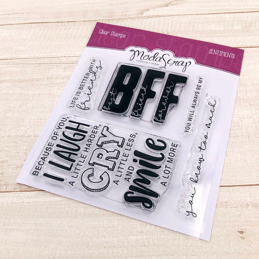 MODASCRAP CLEAR STAMPS MSTC 1-028 - BFF