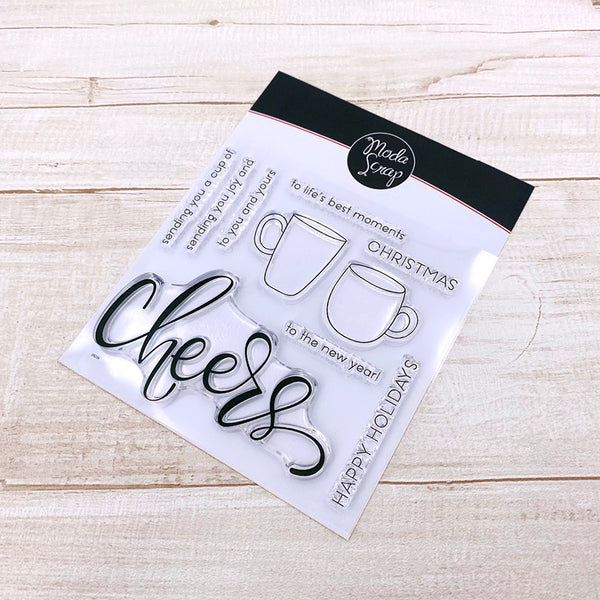 MODASCRAP CLEAR STAMPS - CHEERS