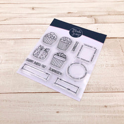 MODASCRAP CLEAR STAMPS - POSTAGE CELEBRATE
