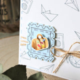 MODASCRAP CLEAR STAMPS - POSTAGE TRAVEL