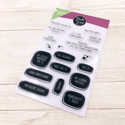 MODASCRAP CLEAR STAMPS - SOLO PER DIRTI