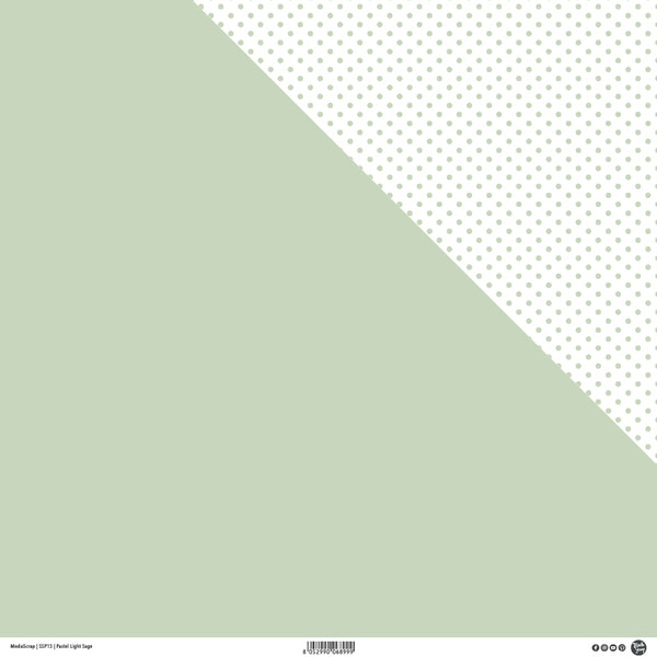 MODASCRAP - PASTEL LIGHT SAGE - DOUBLE FACE