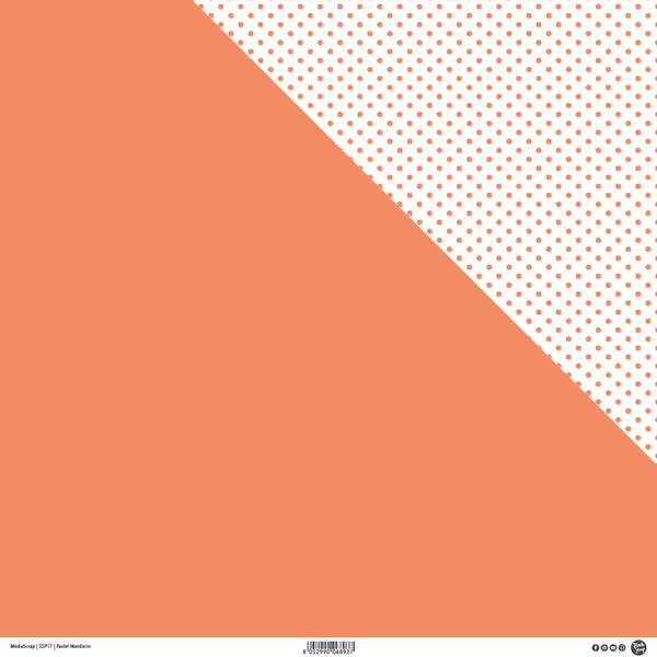 MODASCRAP - PASTEL MANDARIN - DOUBLE FACE