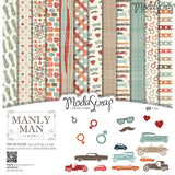 MODASCRAP - PAPER PACK MANLY MAN 12x12"