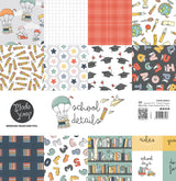 MODASCRAP - PAPER PACK SCHOOL DETAILS 12x12"