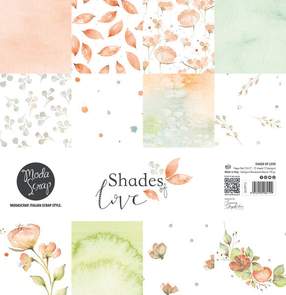 MODASCRAP - PAPER PACK SHADES OF LOVE 12x12