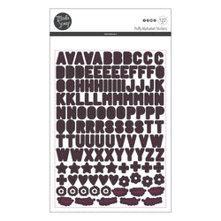 MODASCRAP - PUFFY ALPHABET STICKERS BLACK
