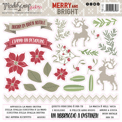 MODASCRAP - STICKERS MERRY AND BRIGHT